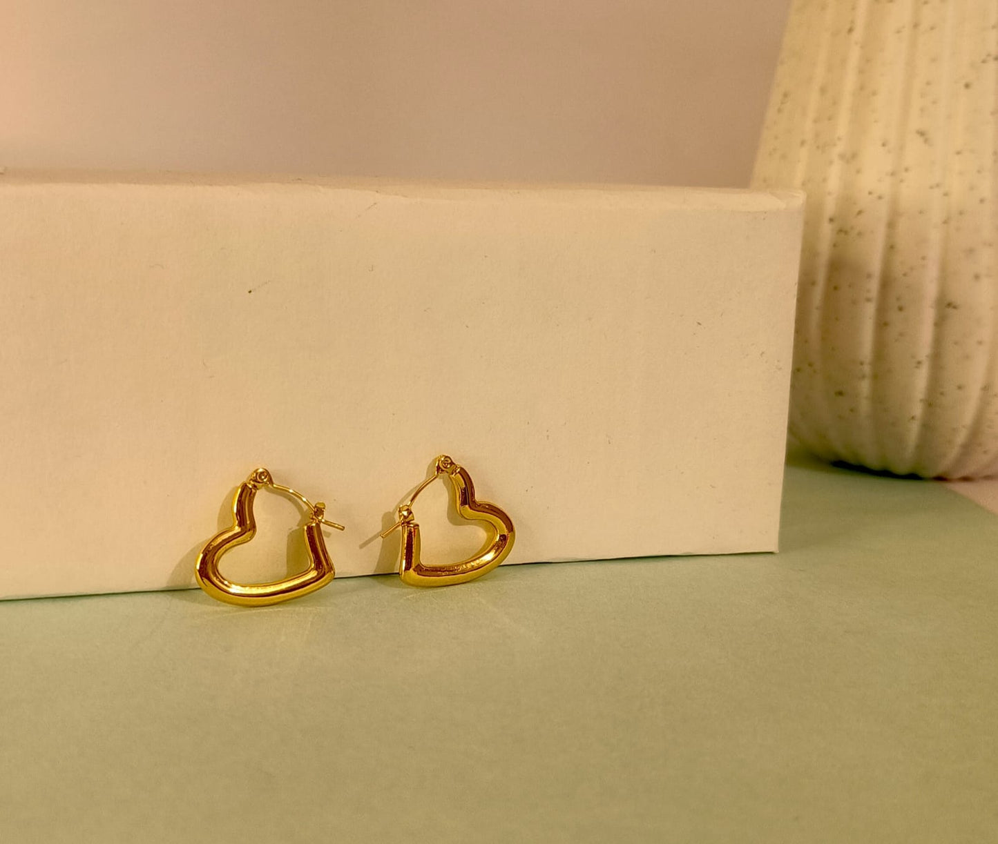 Golden Heart Earrings