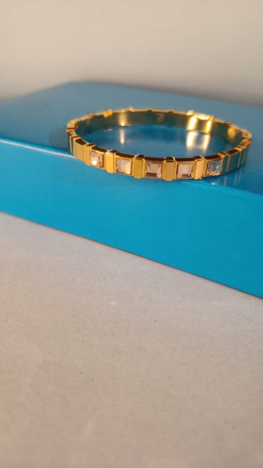 Frost Glow bangle Bracelet (for thin wrist | baby size)