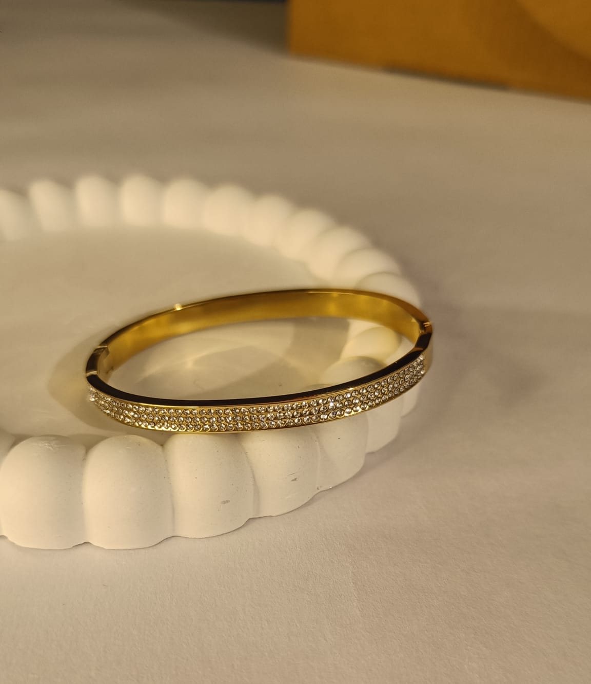 Crystal Glow Bangle Bracelet